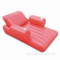 Inflatable Beach Lounge with 0.25mm PVC Thickness, Different Printings for Promotions
